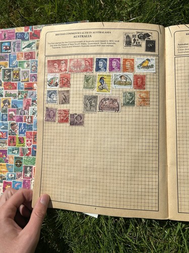 Stamp collection - stamp,