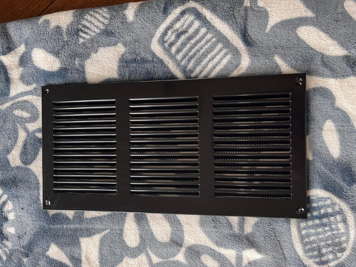 Black metal air vent - black,