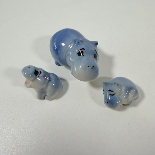 Hippo figurines happy family - figurines,