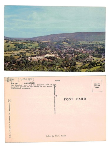 Vintage postcard llangollen - postcard,