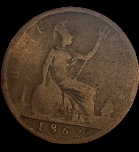 1862 queen victoria - victoria, half