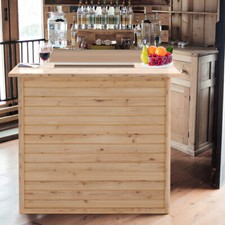 Garden bar table pine wood - pine,