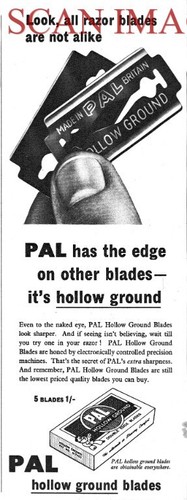Advert pal hollow ground - 'pal',