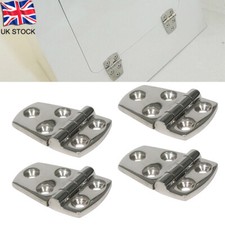 4PCS Stainless Steel 316 Offset Hinge, 5 Holes 57mm Mirror Polish Marine Hinges
