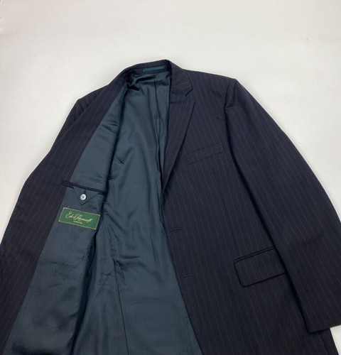 Men navy blue - navy, pinstriped