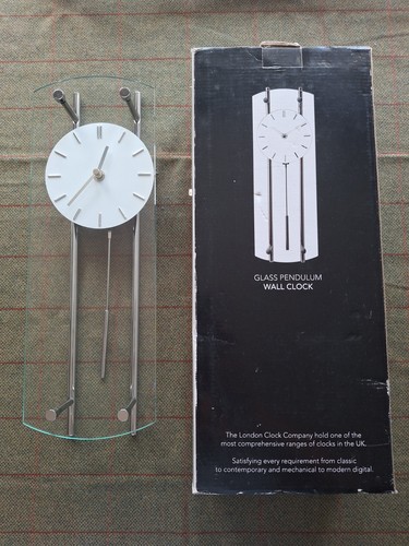 Glass pendulum wall clock - pendulum,