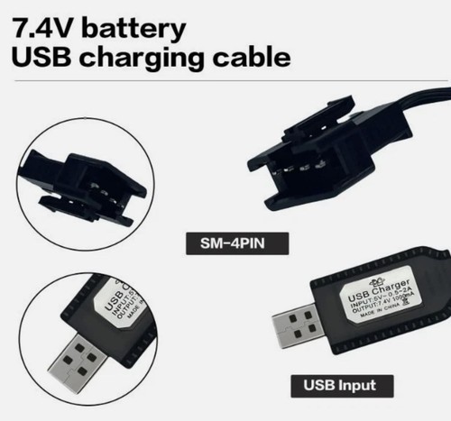 Usb sm 4p 4 - 7.4v,