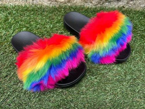 New fluffy rainbow fur pride - fluffy,
