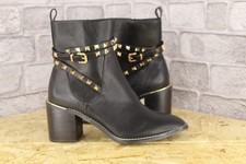 Black faux leather - faux,