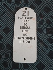 BR Signal Box Plate – Lever