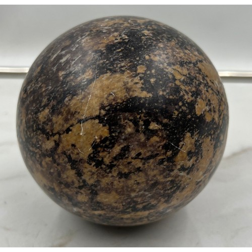 Natural polished stone sphere - polished,