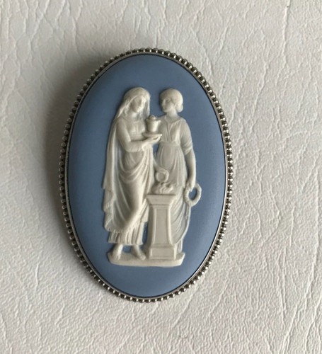 Wedgwood blue jasperware - jasperware, cameo