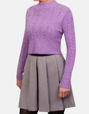 Zara Womens Jumper Cable Knit Cropped Ladies Top Various Colours