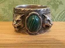 Genuine Limited Edition Gucci Tiger Garden Ring with Box and Original Dust Bag