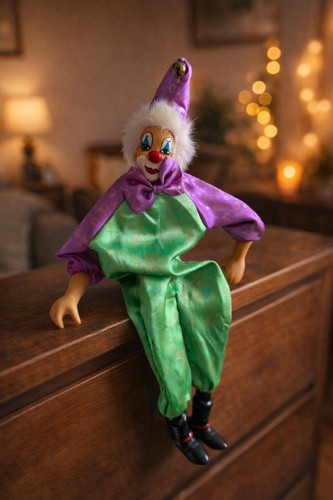 Vintage clown doll - doll, 90s