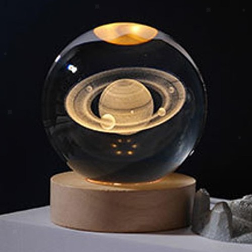 Crystal ball night lamp - 3d,