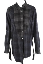 LOEWE GREY WOOL SHIRT FR 36 UK