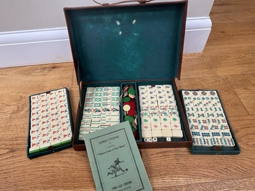 Vintage mahjong set hong kong - hong,