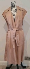 Zara belted waist coat nude - coat,
