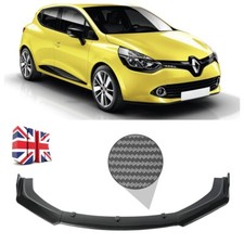 For Renault Clio Sport 1990+ Carbon Fiber Black Lower Front Bumper Lip Splitter
