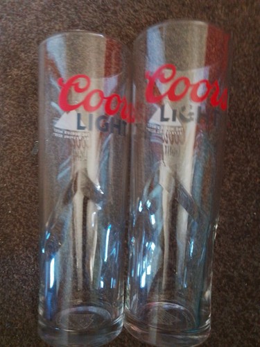 Coors light pint glasses - glasses, set