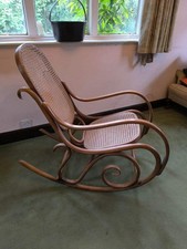 Vintage Mid century Thonet Style Bentwood Rocking Chair Dinette Label