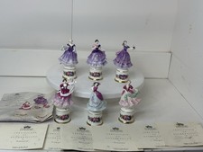 6 X Coalport Miniature Ladies