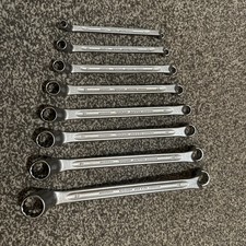 Stahlwille Germany 8pc Set 6-22mm Offset Metric Double Ended Ring Spanner