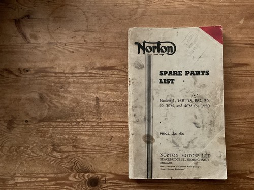 Norton spare parts - parts, list