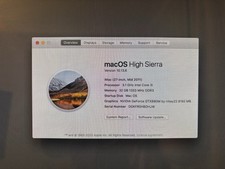 Apple Imac 27” Mid 2011 Intel i5 3.1GHz 32GB Ram 250GB SDD - 8GB GeForce GTX880M