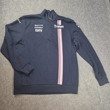 Sahara Force India Team Softshell top 1/4 Zip Pullover Size XL Navy Blue D-33