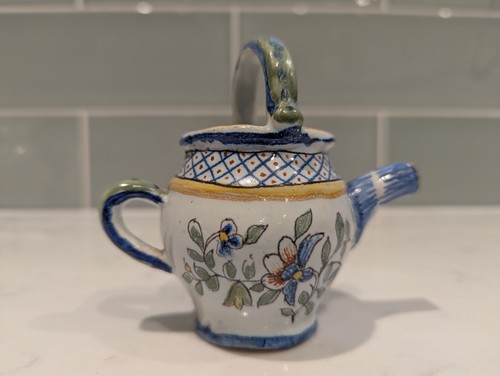 Antique small french faience - antique,