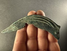 ANCIENT BRONZE AGE SICKLE / SCYTHE, ANCIENT TOOL - MUSEUM QUALITY ARTEFACT 113mm