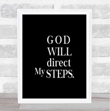 Direct My Steps Quote Print