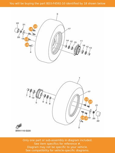 Yamaha bolt bd3 - yamaha, oem