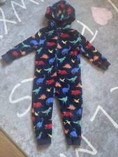 M&S Dinosaur One Piece Warm Pyjamas 4-5 Years