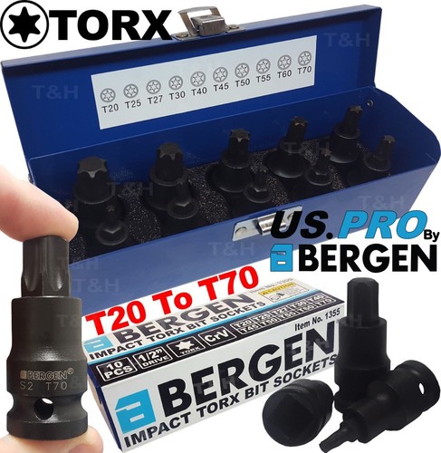 Bergen impact torx bit sockets - bergen,
