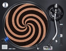 Black Swirl 12" Cork Turntable