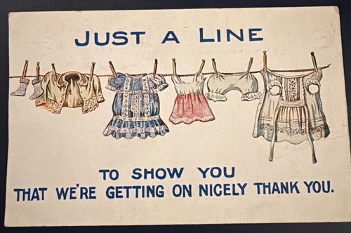 1918 vintage washing - washing, pun