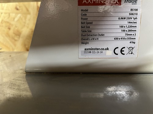 Axminster large belt sander - large,