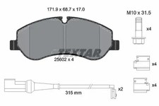 Brake pads 2560201 TEXTAR for FORD TOURNEO CUSTOM V362 Bus TRANSIT V363 Bus