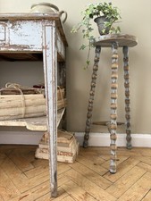 Tall French Bobbin Stool With
