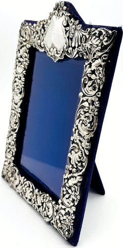Antique silver easel - antique,