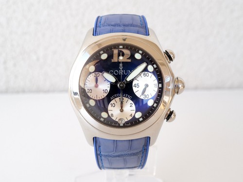 Corum bubble chronograph blue - bubble,