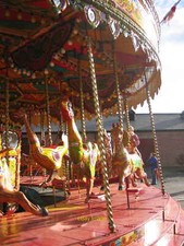 Photo 12x8 Fairground roundabout in the Stableyard, Tatton Park Tatton Dal c2005