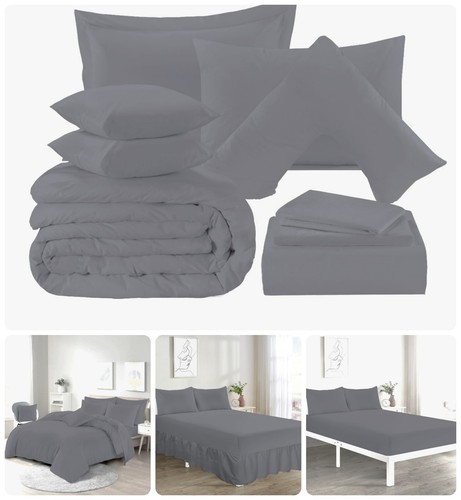 Plain grey premium bedding - premium,