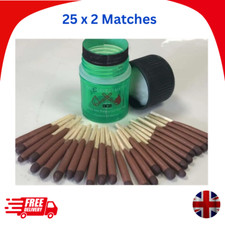BCB Waterproof Matches With 6 Strikers ( 25 x 2 Matches Per Pack)