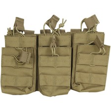 VIPER TRIPLE DUO MAGAZINE COMBAT POUCH HUNTING AMMO STORAGE MOLLE HOLDER COYOTE