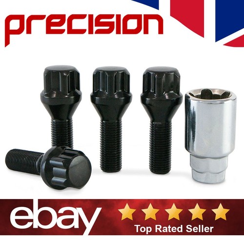 Black locking wheel - black, bolts