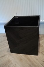 Lechuza Cube 50 - Large 49cm Cube Self Watering Planter - Black High Gloss